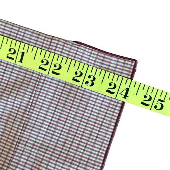 Lafayette 148 Size 4 Gingham Snap Collared Shirt Blouse Career Work Office - Picture 13 of 15